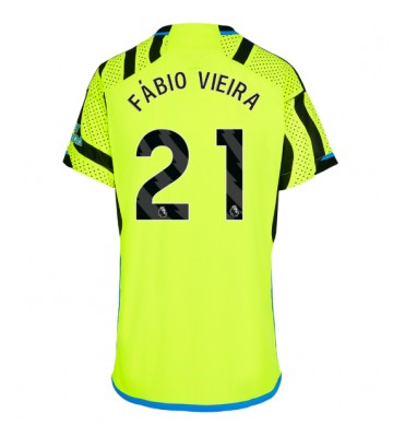 Arsenal Fabio Vieira #21 Replika Udebanetrøje Dame 2023-24 Kortærmet